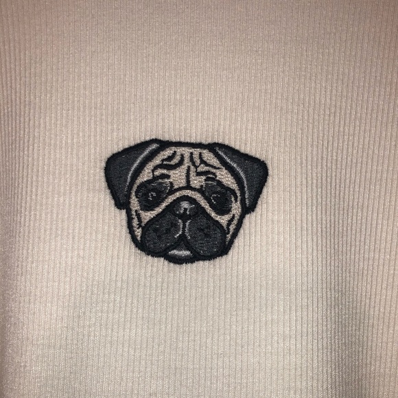 Wild Fable Long Sleeve Pug Crop Top Ivory Large - Picture 8 of 16